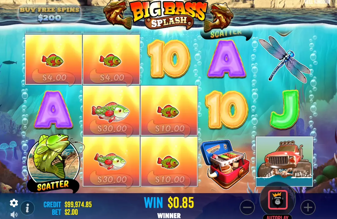 Big Bass Splash Slot Screenshot